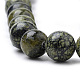 Natürliche Serpentin / grüne Spitze Stein Perlen Stränge X-G-S259-15-6mm-3