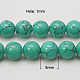 Chapelets de perles en turquoise synthétique TURQ-H038-8mm-XXS11-2