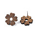 Risultati di orecchini a bottone in legno di noce MAK-N032-040-3