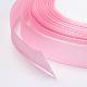 Cinta de conciencia rosa de cáncer de mama que hace materiales cinta de raso de una sola cara SRIB-Y004-2