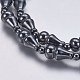 Non-magnetic Synthetic Hematite Beaded Necklaces NJEW-K096-12A-2