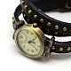 Fashionable Wrap Style Leather Roman Numeral watch Bracelets X-WACH-M054-07-2