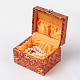 Rectángulo chinoiserie regalo embalaje cajas de joyas de madera OBOX-F002-18A-01-3