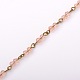 Rondes à la main perles de verre chaînes de colliers bracelets faisant AJEW-JB00069-05-1