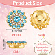 CRASPIRE 1 Box 300Pcs 15 Colors 13mm Flower Rhinestones Buttons with Sew on Rhinestone Embellishments Flatback Crystal Glass Beads Accessory for DIY Sewing Crafts Jewelry Making Wedding Decoration DIY-CP0008-61-2