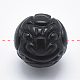 Carved Round Natural Obsidian Beads G-P360-01-10mm-2