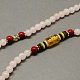 4-Loop Wrap Buddha Meditation Yellow Jade Beaded Bracelets BJEW-R039-12-2