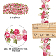 Gorgecraft 5 yardas de cinta de adorno de flores flor rosa diy apliques de encaje costura artesanal adorno de borde de encaje para vestidos de novia adorno de diy decoración de fiesta OCOR-GF0001-17D-2