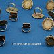 Composants réglables d'anneau de doigt de fer PALLOY-PH0012-34-4