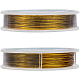 Benecreat 30m 0.5mm 7-Strang Gold Nylon beschichtet Handwerk Schmuck Perlen Draht Tiger Schwanz Perlen Draht für Halsketten Armbänder Ring TWIR-BC0001-03B-04-5