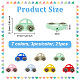 Olycraft 21Pcs 7 Colors Car Silicone Beads SIL-OC0001-12-2