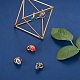 Kit per la creazione di orecchini a cerchio con pietre preziose fai da te spritewelry DIY-SW0001-06-7