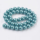 Eco-Friendly Dyed Glass Pearl Round Beads Strands HY-A002-10mm-RB073N-2