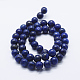 Chapelets de perles en lapis-lazuli naturel G-P348-01-4mm-2