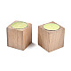 Natural Wood Candle Holder AJEW-T002-01A-3