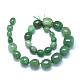 Hilos de perlas graduadas aventurina verde natural G-O173-072-1