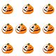 CHGCRAFT 10Pcs Pumpkin Silicone Beads Jack O Lantern Shape Halloween Silicone Beads for DIY Necklaces Bracelet Keychain Making Handmade Crafts SIL-CA0001-56-1
