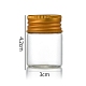 Bouteilles en verre transparent conteneurs de perles CON-WH0085-75B-02-1