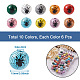 Beadthoven 60pcs 10 couleurs perles en bois naturel WOOD-BT0001-08-3