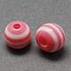 Rotonde perle di resina a righe X-RESI-R158-8mm-06-1