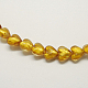 Perles en verre d'argent feuille manuelles FOIL-R050-20x13mm-16-2
