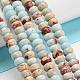 Brins de perles teintes en jaspe impérial synthétique G-D077-E01-02-2