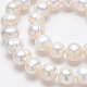 Klasse eine natürliche kultivierte Süßwasserperle Perlen Stränge X-PEAR-L001-B-08-3