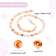 OLYCRAF 60pcs 6mm Cherry Blossom Agate Beads Natural Agate Beads Natural Spacer Loose Beads Gemstones Round Beads for Jewelry DIY Bracelet Necklace Making - Hole: 0.8mm G-OC0003-29B-2
