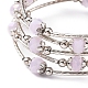 Bracelets de perles de verre de mode BJEW-JB04989-03-4