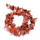 Naturels rouges puce agate perles brins G-E271-02-2