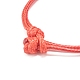 2 pz 2 lega di colore con braccialetto di cordone di perline di parola amore BJEW-JB07859-5