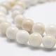 Chapelets de perle en jade blanc naturel G-G666-07A-3
