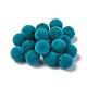 Flocky Acrylic Beads OACR-L011-C-09-1