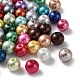 Backen gemalt pearlized Glasperlen runden Perle Stränge HY-Q004-10mm-M-1