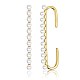 Brass Cuff Earrings and Hoop Earrings Sets EJEW-BB35146-10