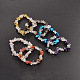 Bracelets extensible avec perles en pierre précieuse X-BJEW-JB01825-1