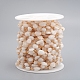 Handgefertigte Perlenketten aus natürlichem Regenbogenmondstein aus Trommelstein CHC-L045-014-1