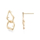 Brass Stud Earring Findings KK-G432-25G-3