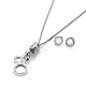 304 Stainless Steel Jewelry Sets SJEW-E328-04-P-3