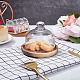 Cupola da dessert in vetro nbeads con base ODIS-WH0029-30-5