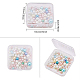 Benecreat 18 paquet carré mini récipients de stockage de perles en plastique transparent boîte avec couvercle pour articles CON-BC0004-67-5