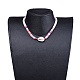 Handgefertigte Heishi-Perlen aus Fimo geflochtene Perlenketten NJEW-JN02724-04-5