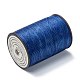 ラウンドワックスポリエステル糸ストリング  マイクロマクラメコード  ツイストコード  革縫い用  ダークブルー  0.55mm  約131.23ヤード（120m）/ロール YC-D004-02C-137-2