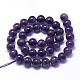 Natural Amethyst Beads Strands G-R446-10mm-21-2
