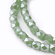 Imitation Jade Electroplate Glass Beads Strands EGLA-F001-G02-3