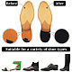 Ahandmaker 靴底修理ゴム底シート  2 ミリメートル厚さのノンスリップ靴底プロテクター靴グリップパッドかかと交換修復材料女性男性靴  ブラック FIND-WH0120-71C-04-5