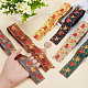 BENECREAT 6 Yards 6 Color Autumn Double-Sided Printed Polyester Ribbon OCOR-BC0005-37-3