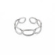 304 anello per polsino avvolgente ovale aperto in acciaio inossidabile per donna RJEW-S405-192P-1