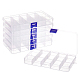 Recipientes de almacenamiento de cuentas de plástico de 15 rejilla CON-WH0086-053C-1