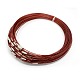 201 Stainless Steel Wire Necklace Cord TWIR-SW001-2-1